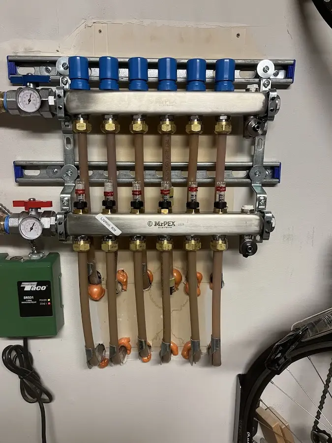 Plumber performing Gas Leak Detection at a residential property in McAlester